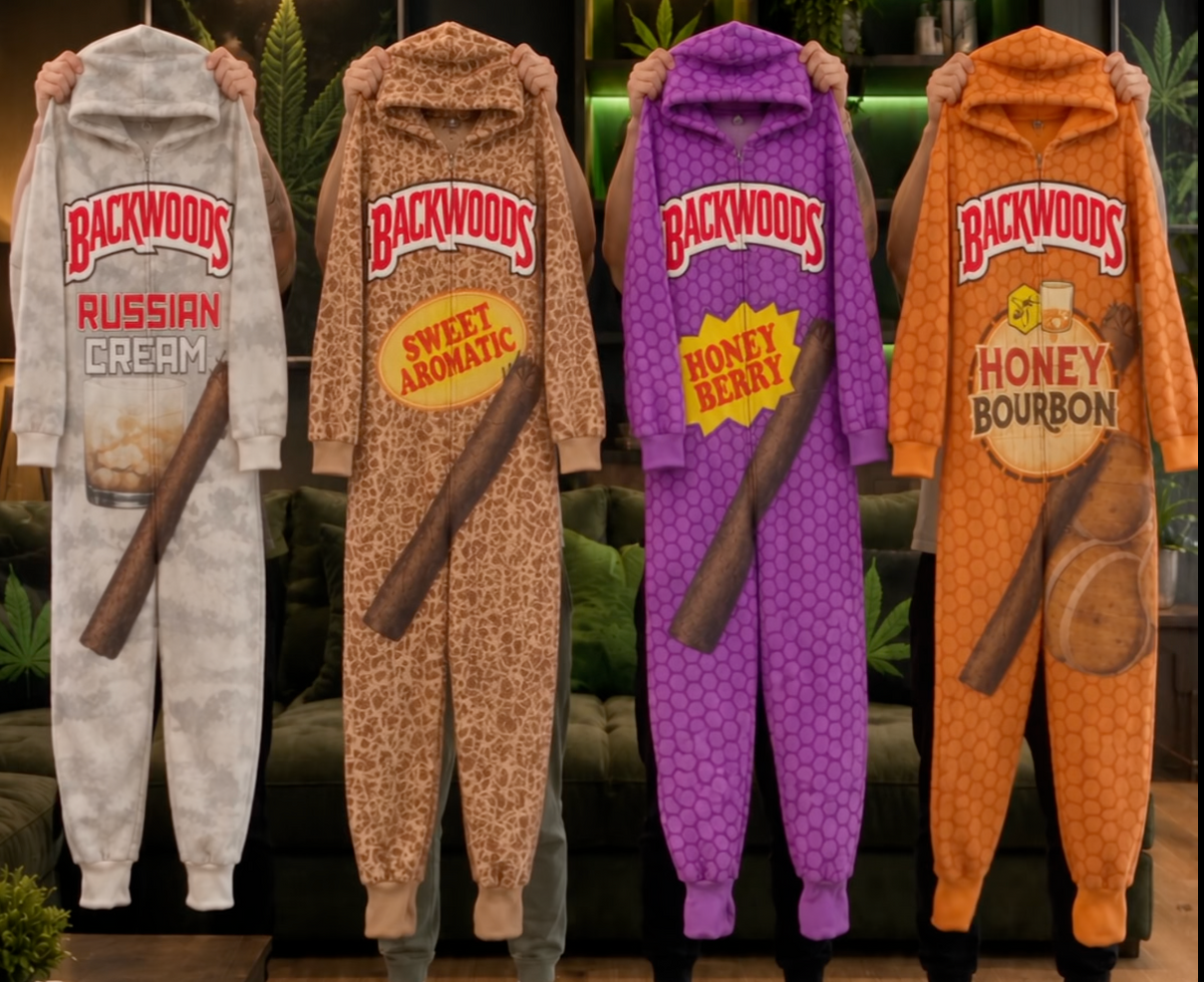 Backwood Onesies in Russian Cream, Sweet Aromatic, Honey Berry and Honey Bourbon